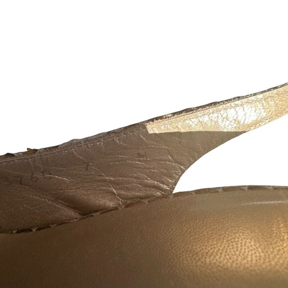 STUART WEITZMAN Leather Animal Print Slingback Heels Size 7 - Picture 7 of 7